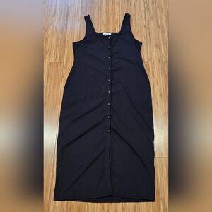NWOT Fourteenth Place Black Button-Down Dress